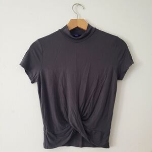 Aeropostale Cropped Twist Front Top S